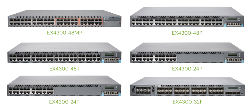 Juniper Networks EX Series EX4300-48P - switch - 48 ports - managed -  rack-mountable - EX4300-48P - Ethernet Switches 