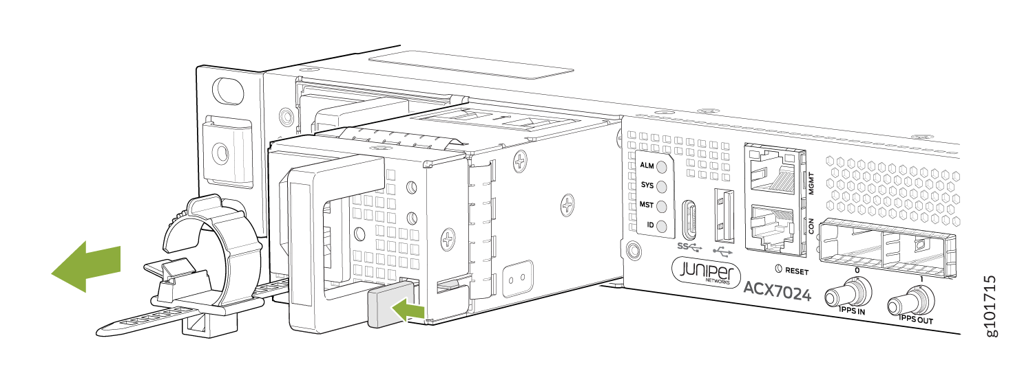 Remove PSM from an ACX7024 or ACX7024X Router