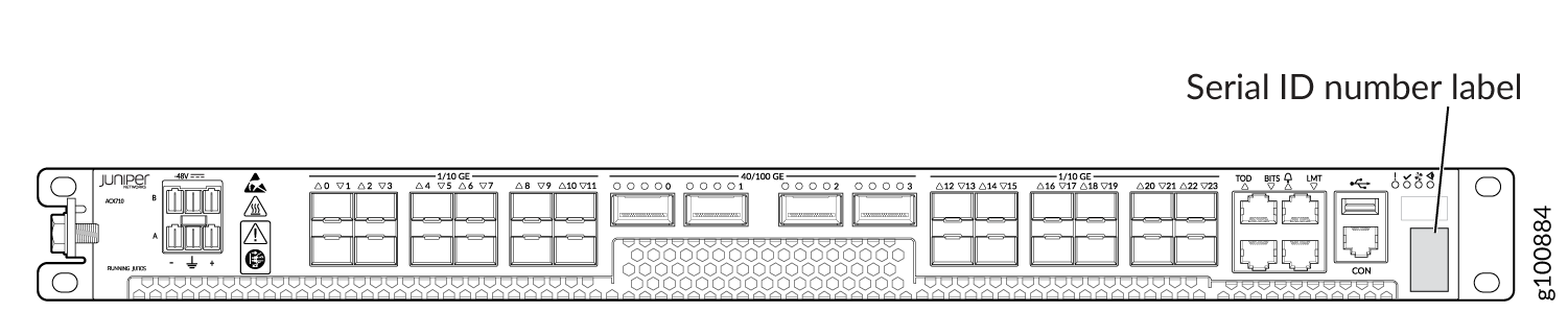 ACX710 Chassis Serial Number Label