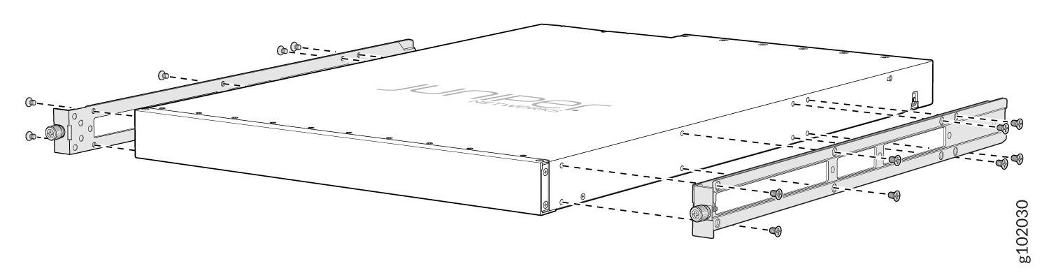 Attach the Mounting Brackets to the Device