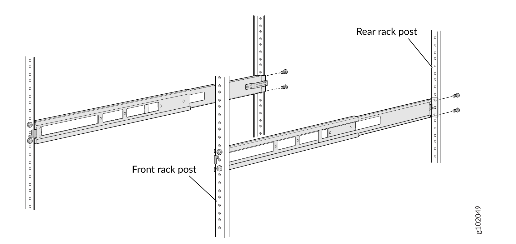 Secure the Rear Floating Rails