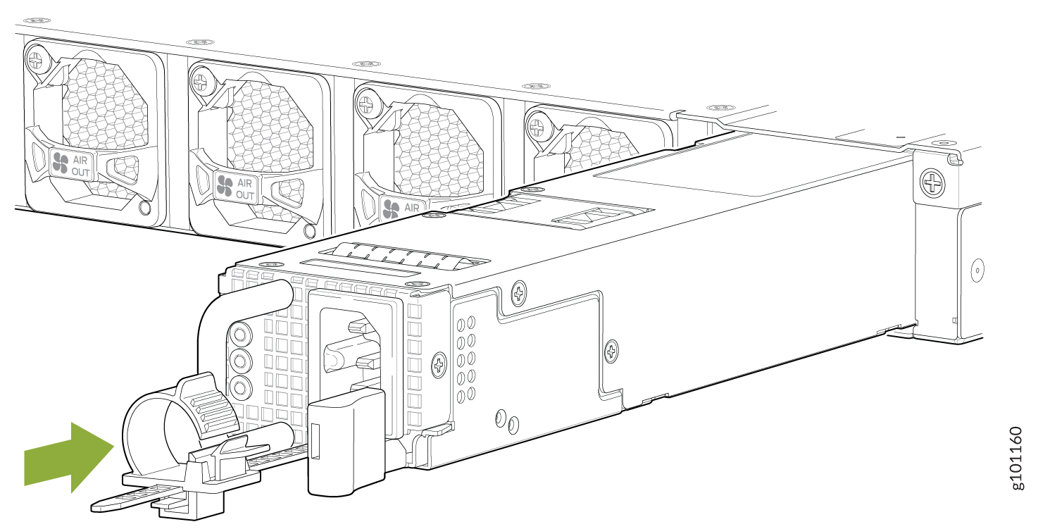 Install an AC PSM in an ACX7100-48L Router