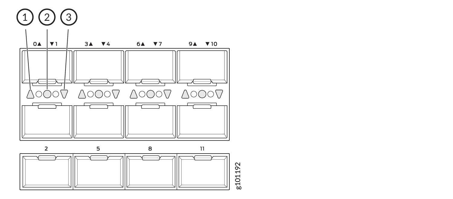 SFP56 Port LEDs