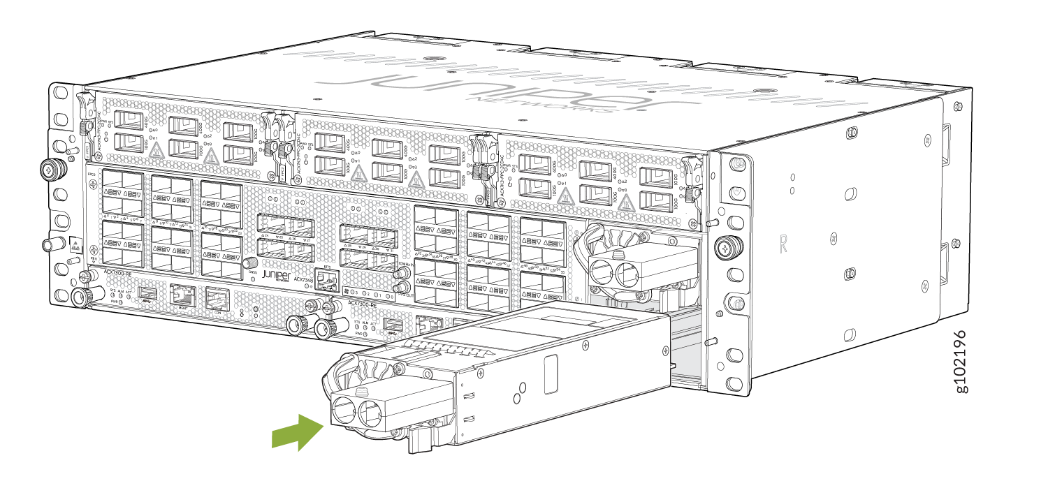 Install a DC PSM in an ACX7348 Router