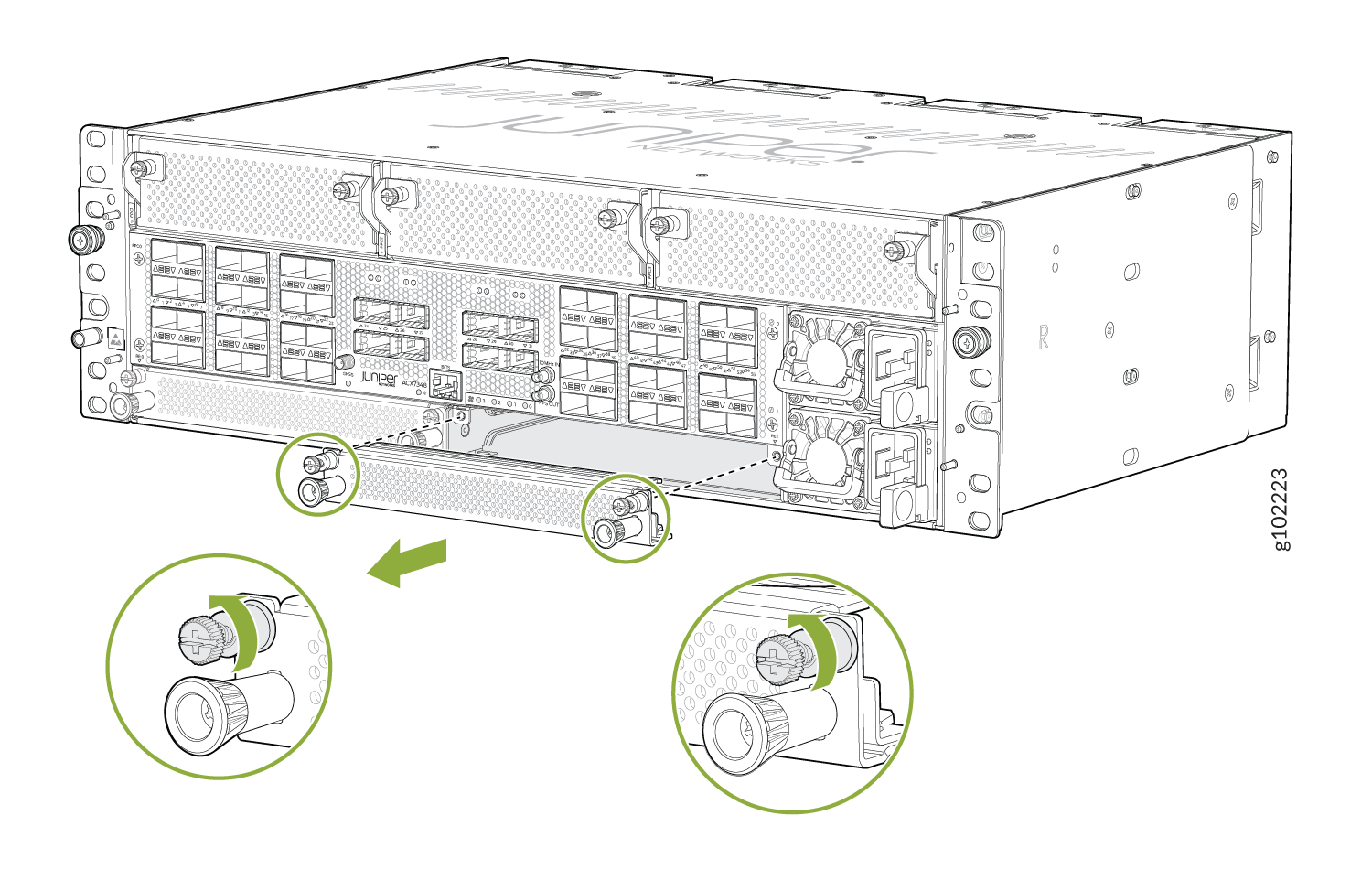 Remove a Routing Engine Blank