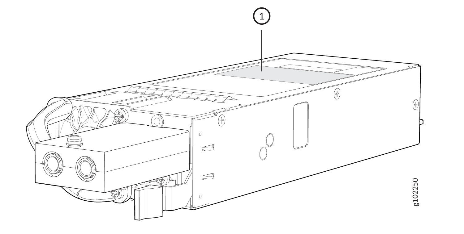 ACX7348 DC PSM Serial Number Label