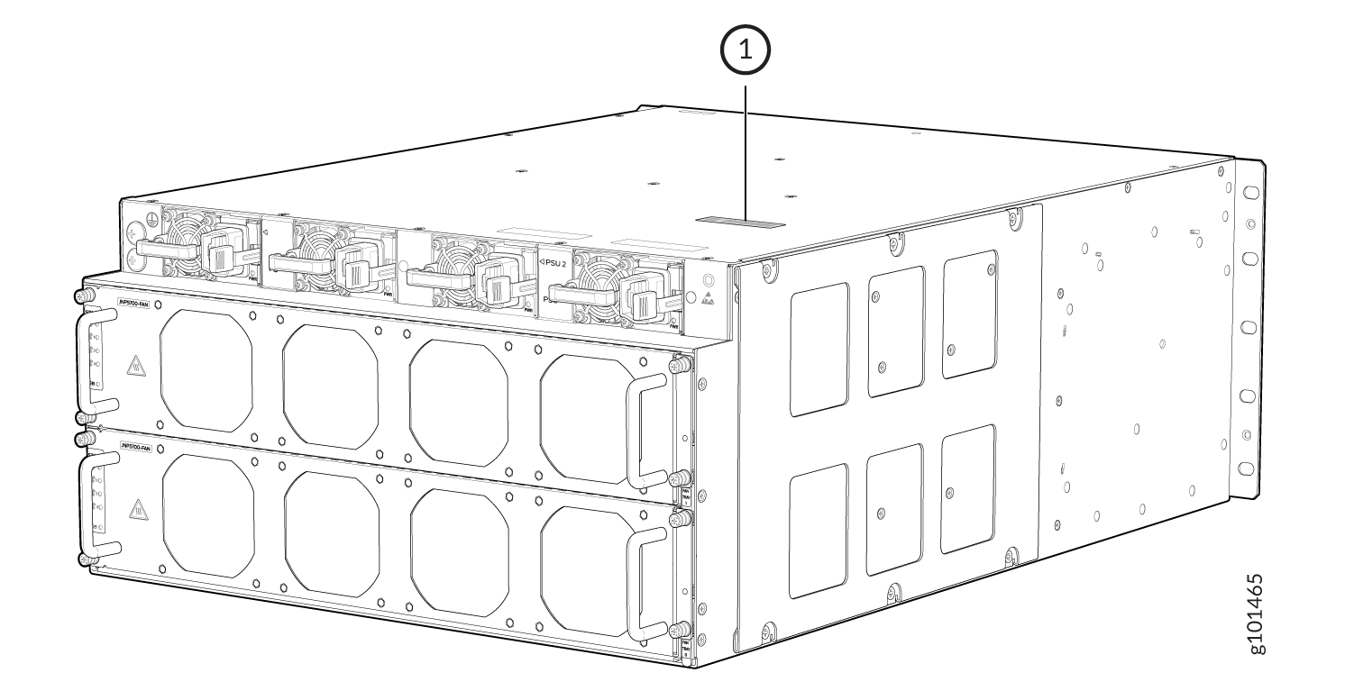 ACX7509 Chassis Serial Number Label