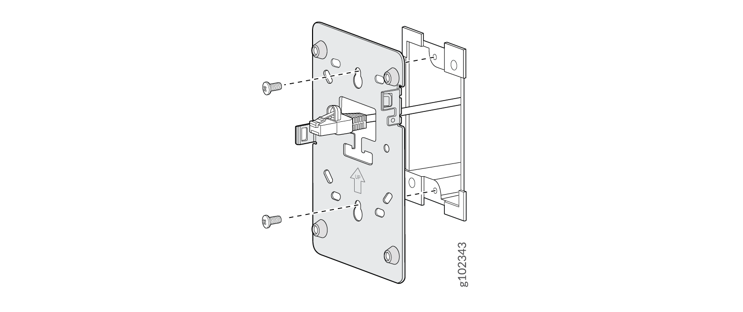 Attach the Wall Plate Bracket to the Single-Gang Junction Box