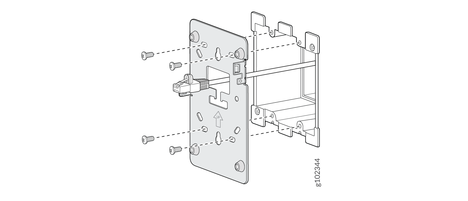 Attach the Wall Plate Bracket to the Double-Gang Junction Box