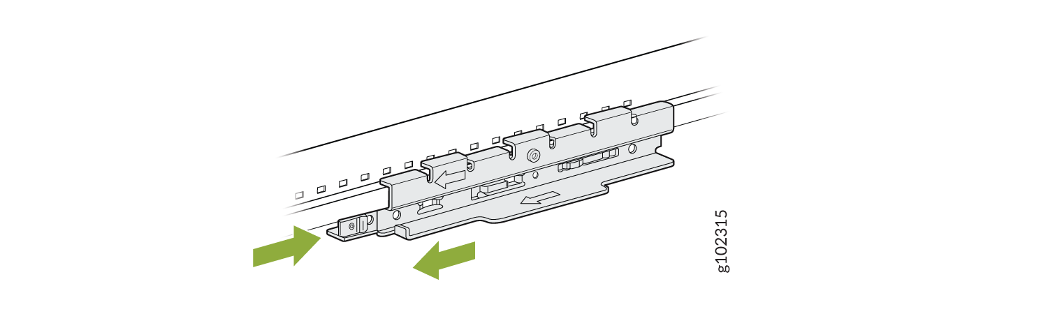 Attach the ADPR-ADP-CR9 Adapter to a Recessed 9/16-Inch Channel Rail