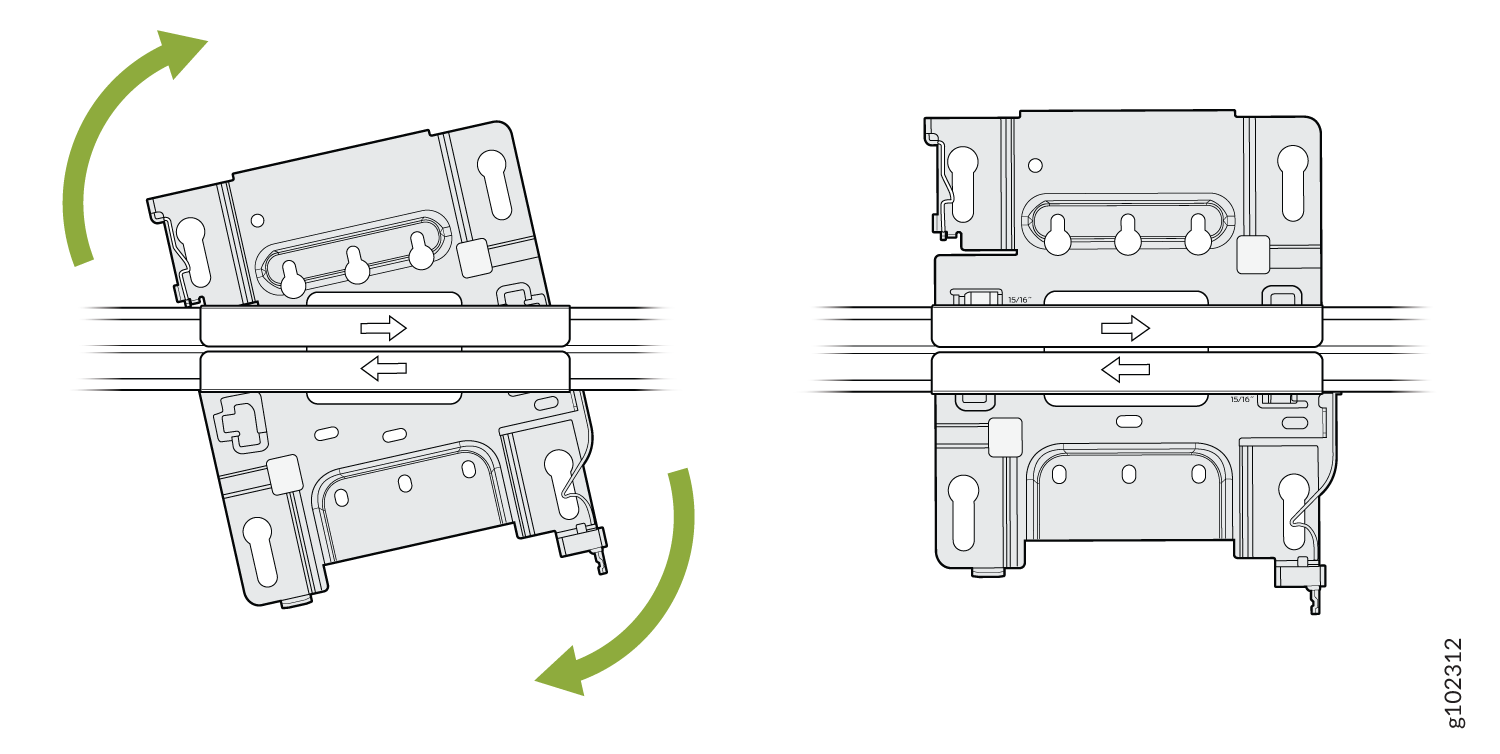 Attach the Mounting Bracket (APBR-U) to the ADPR-ADP-RT15 Adapter