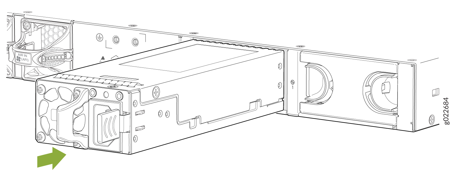 Install an AC Power Supply in an EX4100 Switch