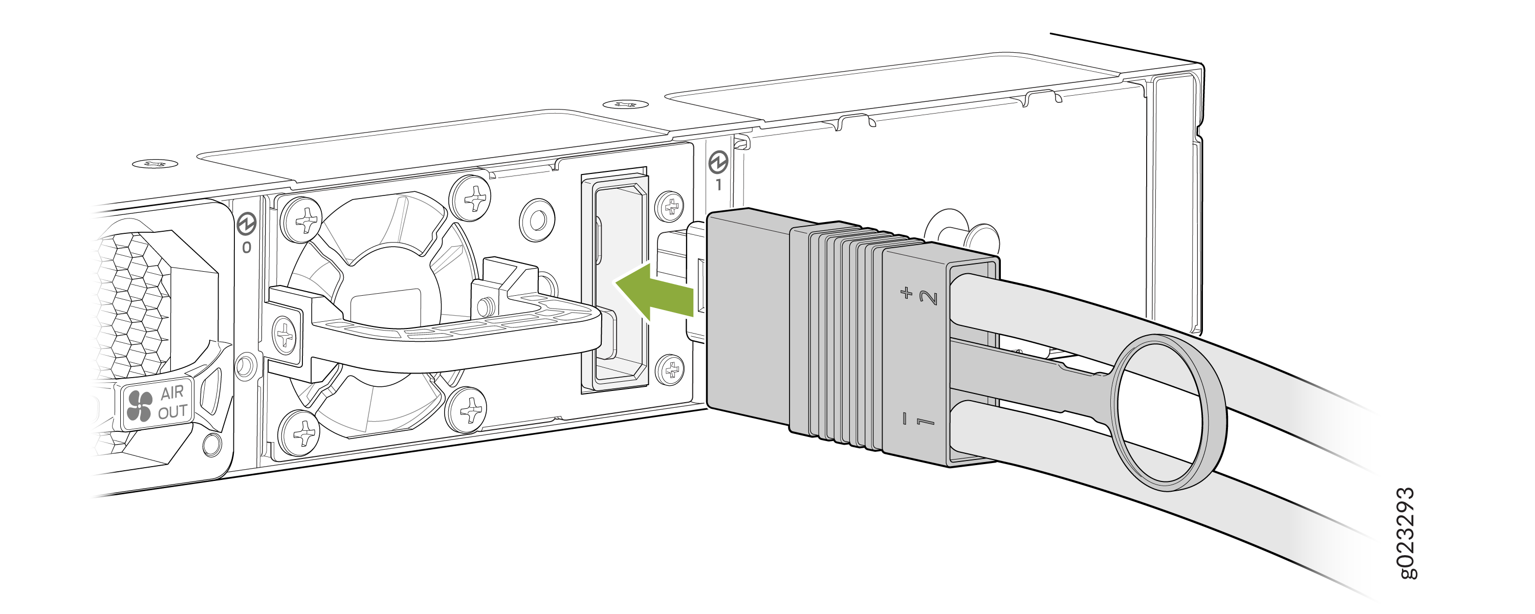 Connect Power to an EX4400 Switch with a 2000-W DC Power Supply
