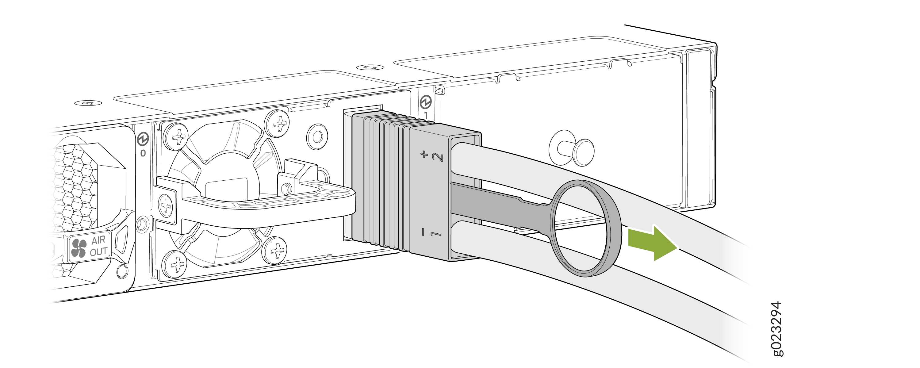 Disconnect Power to an EX4400 Switch with a 2000-W DC Power Supply
