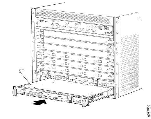 Installing an SF Module in an EX9200 Switch