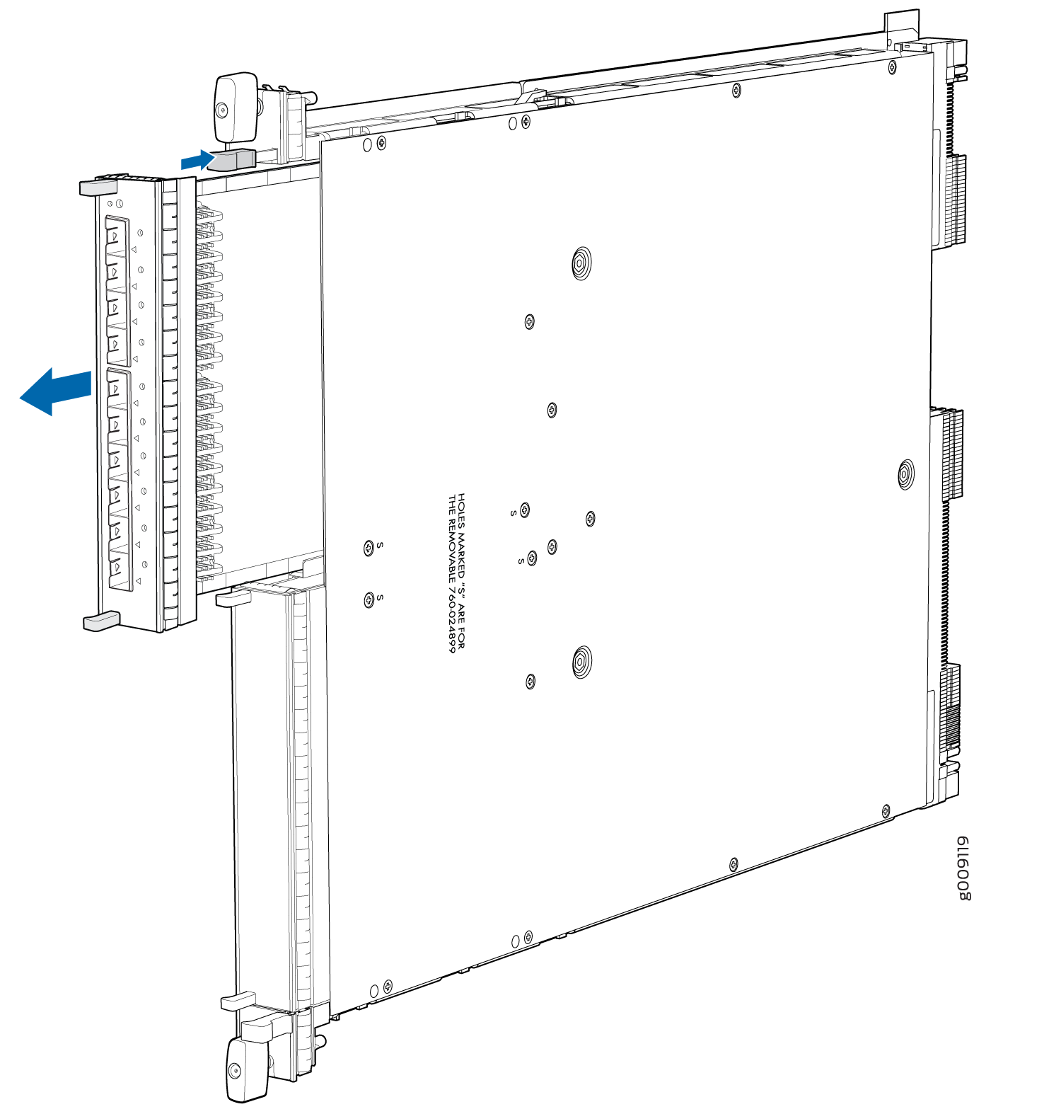 Removing an EX9200-10XS-MIC or EX9200-20F-MIC