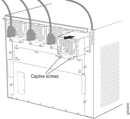 Removing an AC Power Supply from an EX9208 Switch