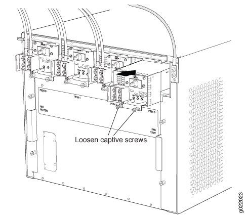 Installing an AC Power Supply in an EX9208 Switch