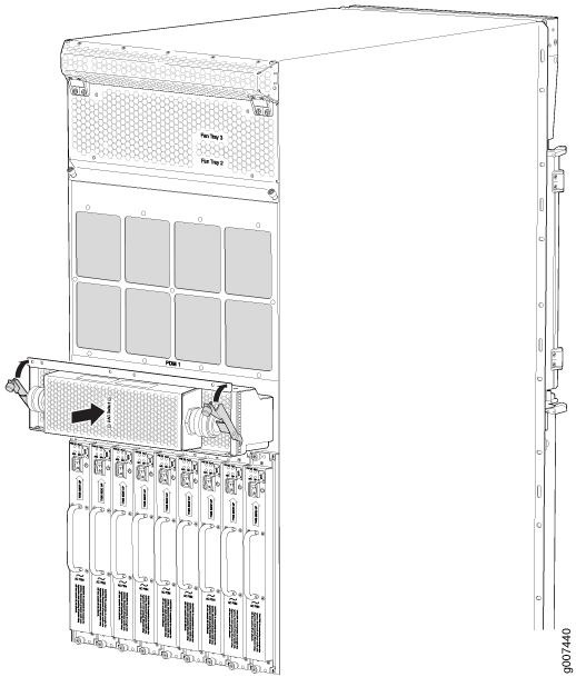 Reinstalling an AC Power Distribution Module