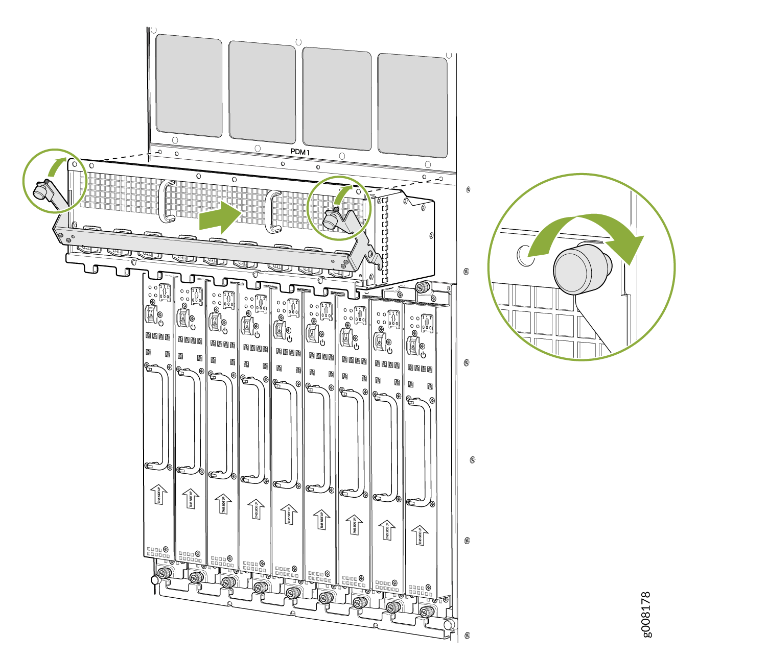 Reinstalling a High-Voltage Universal (HVAC/HVDC) Power Distribution Module