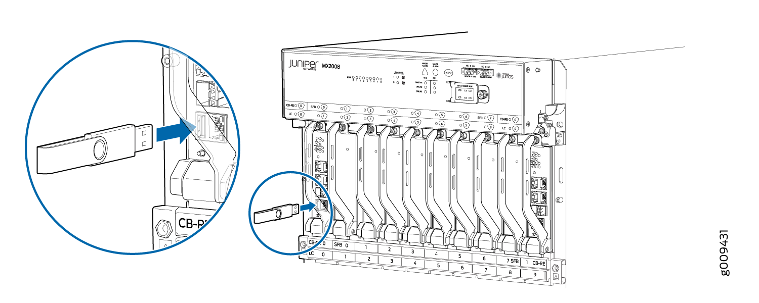 USB Flash Drive Port on RCB