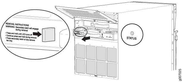 Removing Upper Fan Trays