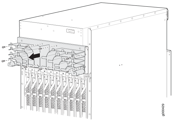 Removing the Extended Upper Cable Manager