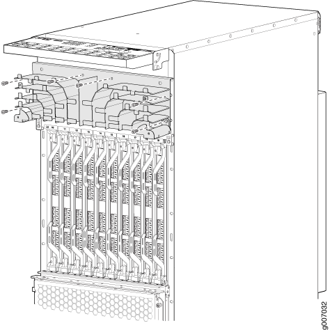 Removing the Standard Upper Cable Manager