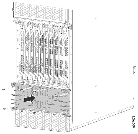 Installing the Standard Lower Cable Manager