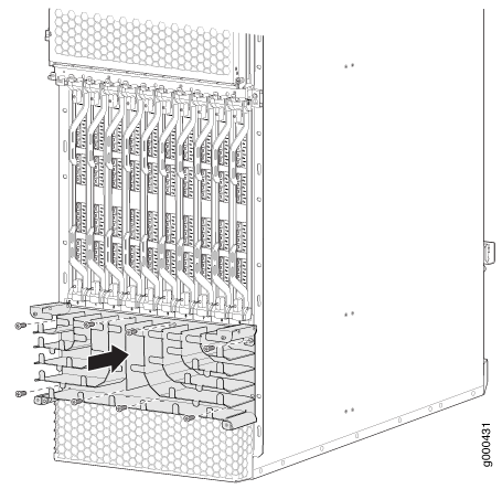 Installing the Extended Lower Cable Manager