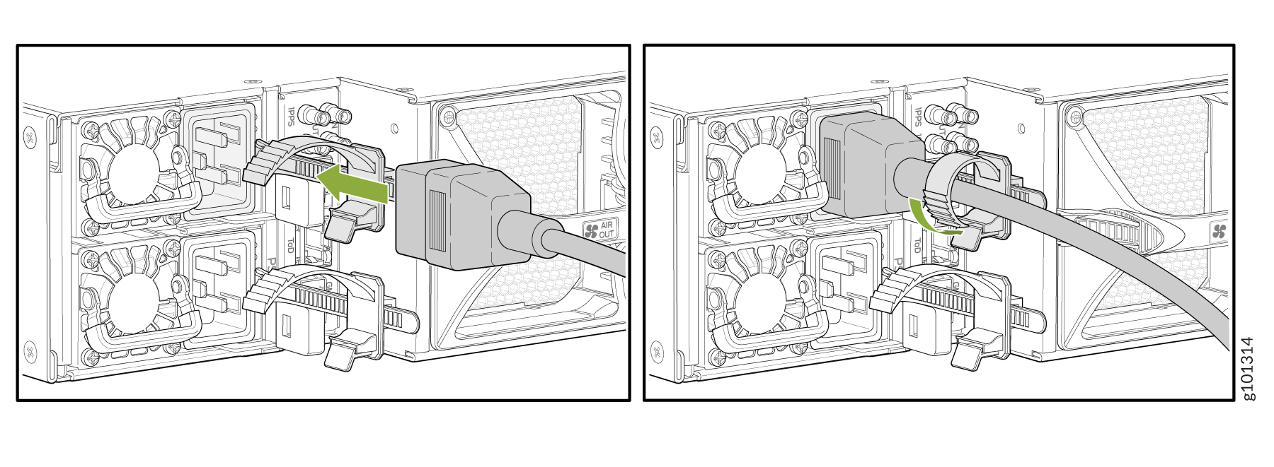 Connecting AC Power to the Router