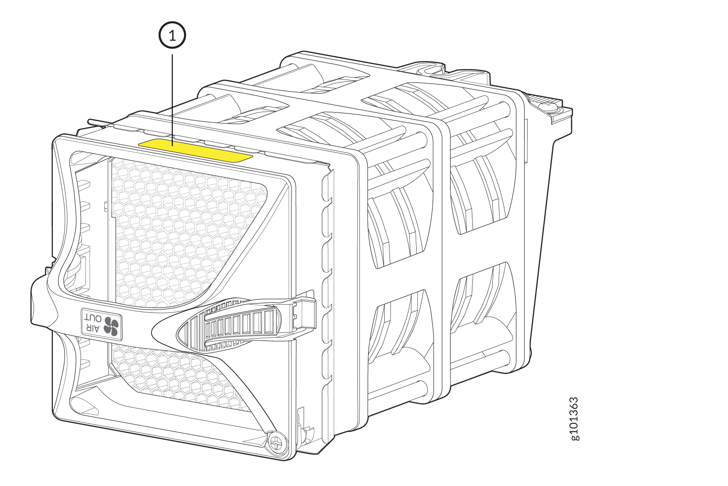 MX304 Fan Module Serial Number Location