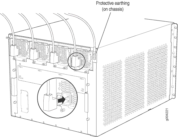 Connecting AC Power to the Router (110V)