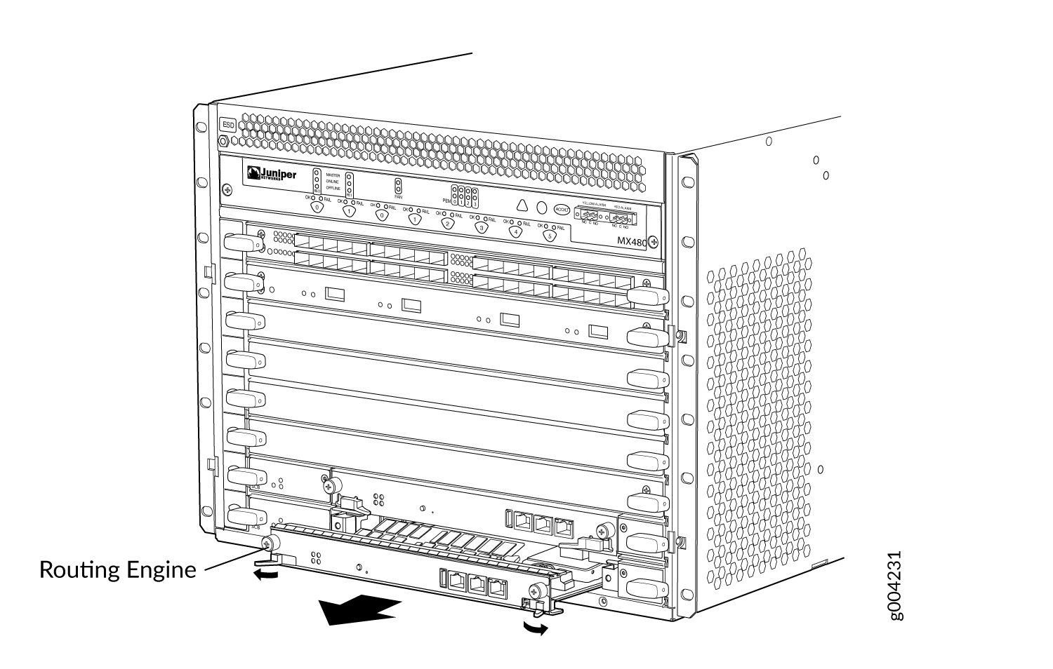 Removing a Routing Engine