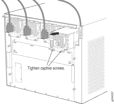 Installing an AC Power Supply in an MX480 Router