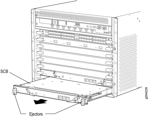 Removing a Switch Control Board from the MX480