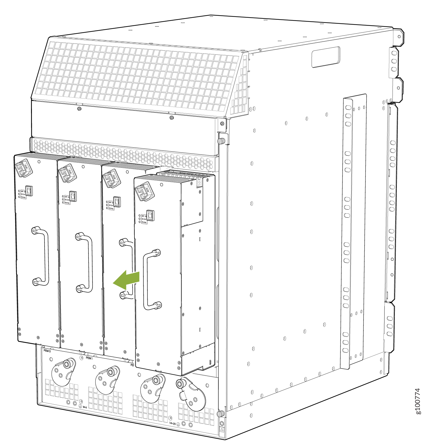 Removing a High-Voltage Second-Generation Universal (HVAC/HVDC) Power Supply