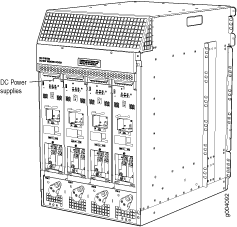 Modular AC power supply unit for industrial or data center applications with multiple slots for power distribution.