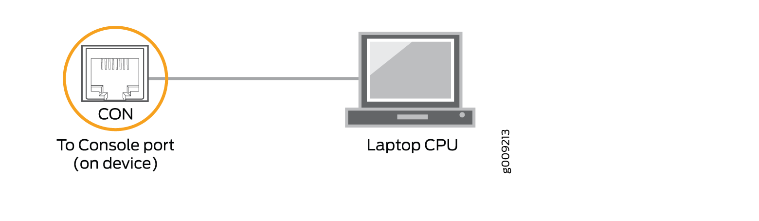 Connecting the NFX150 Device Directly to a Management Console