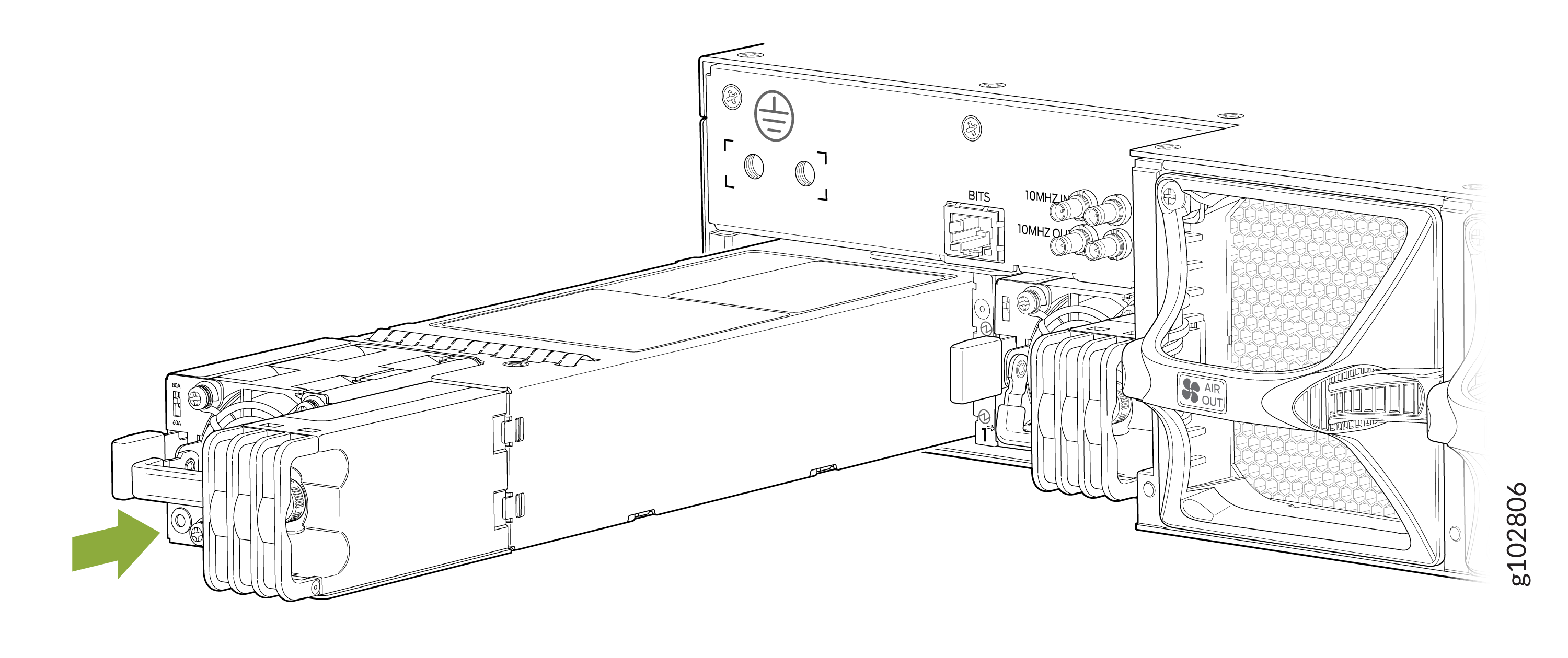 Install a DC PSU