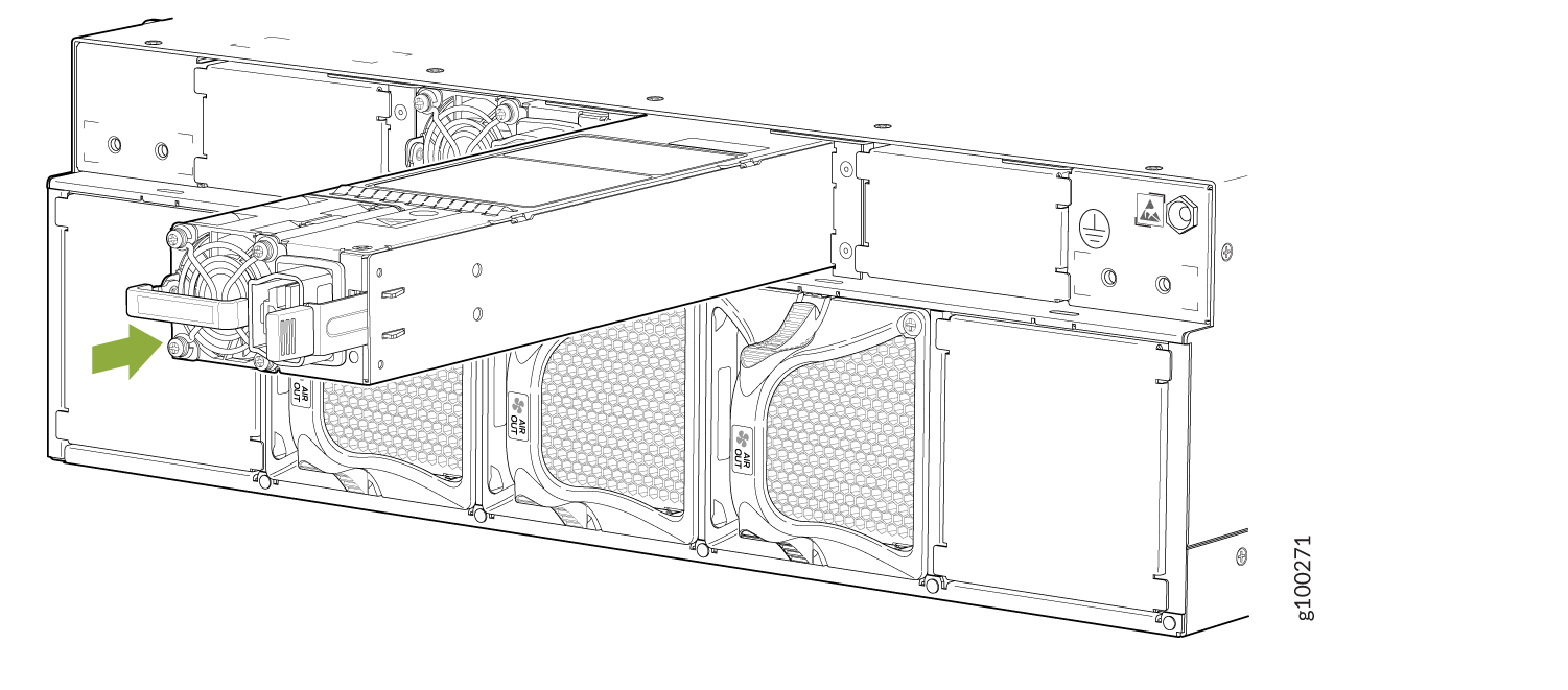 Installing a PTX10003-80C AC/HVDC Power Supply