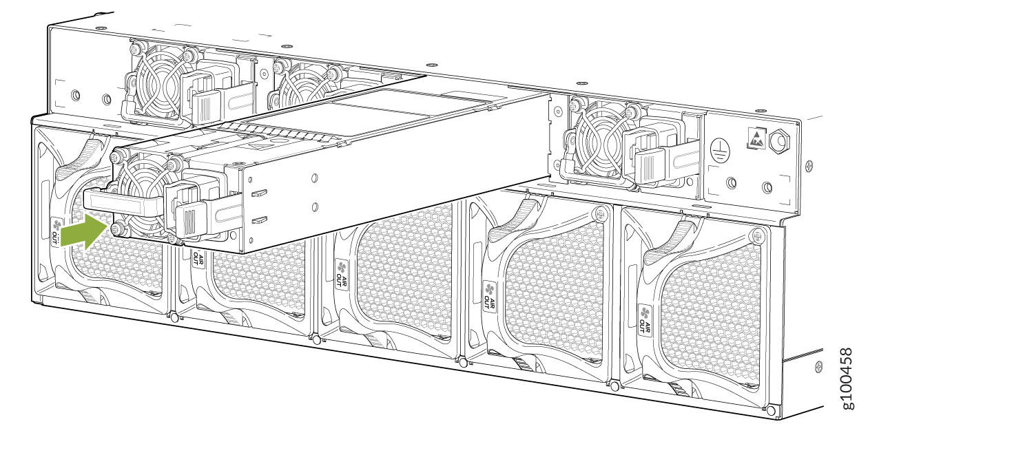 Installing a PTX10003-160C AC/HVDC Power Supply