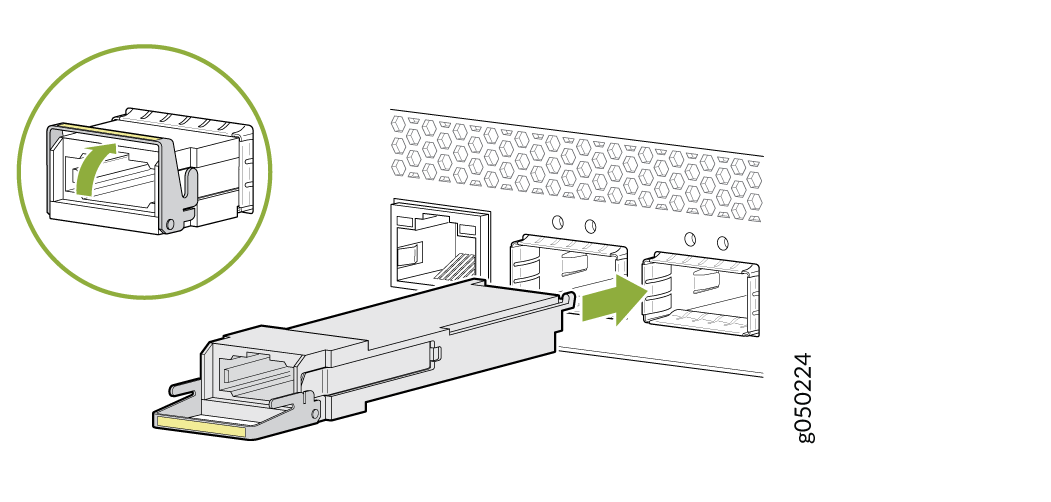 Install a QSFP+, QSFP28, or QSFP56-DD Transceiver