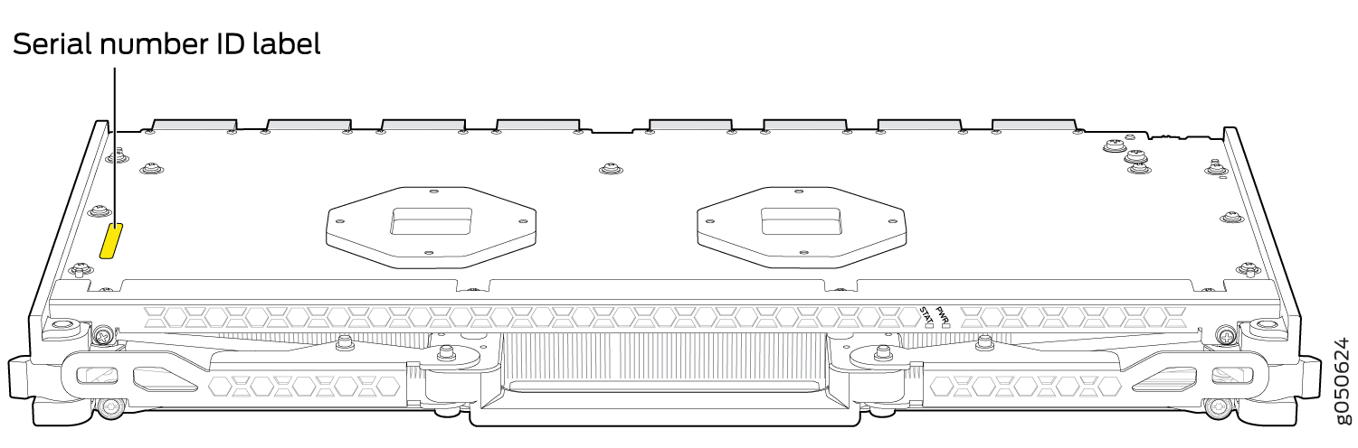 PTX10008 SIB Serial Number Location