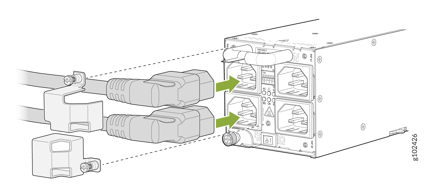 Plug Retainers for A0 and B0 Inputs