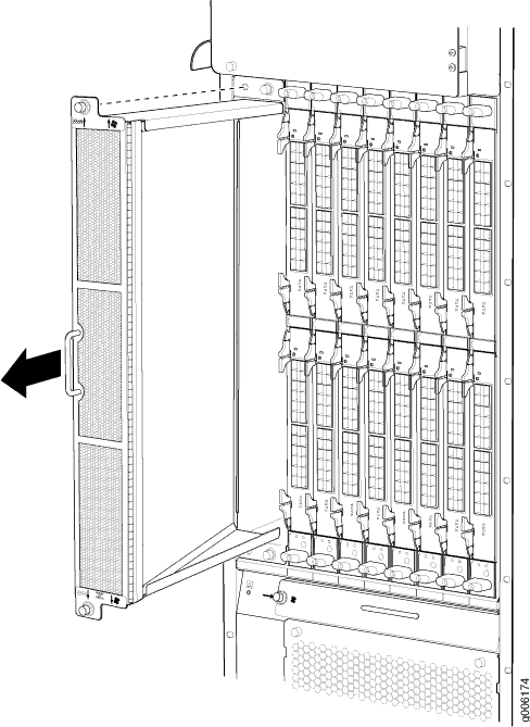 Removing a Vertical Air Filter Tray