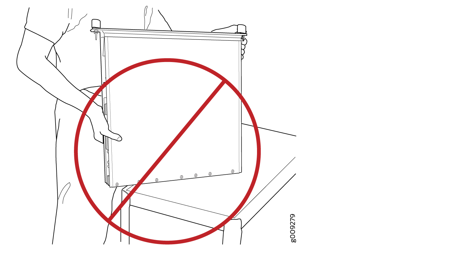 Do Not Rest the FPC on an Edge