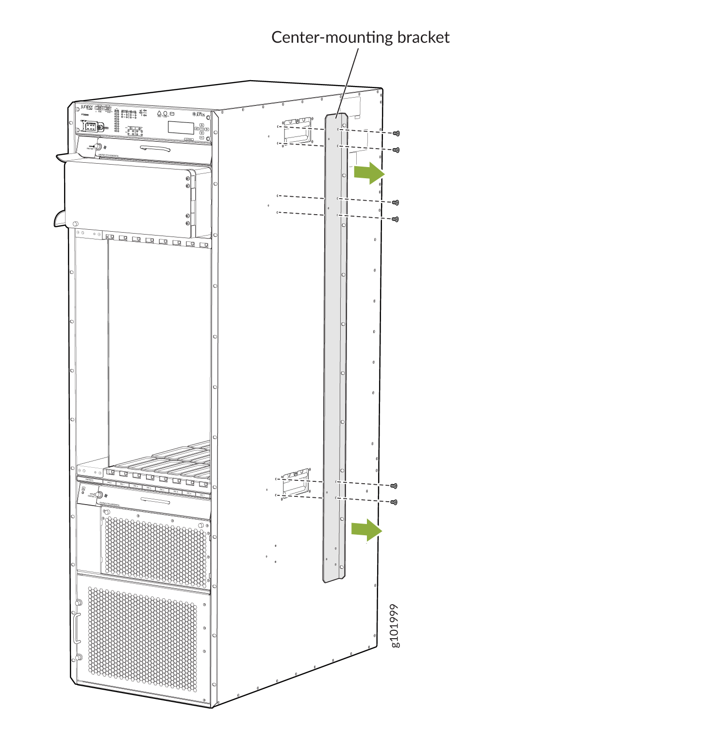 Removing the Center-Mounting Bracket