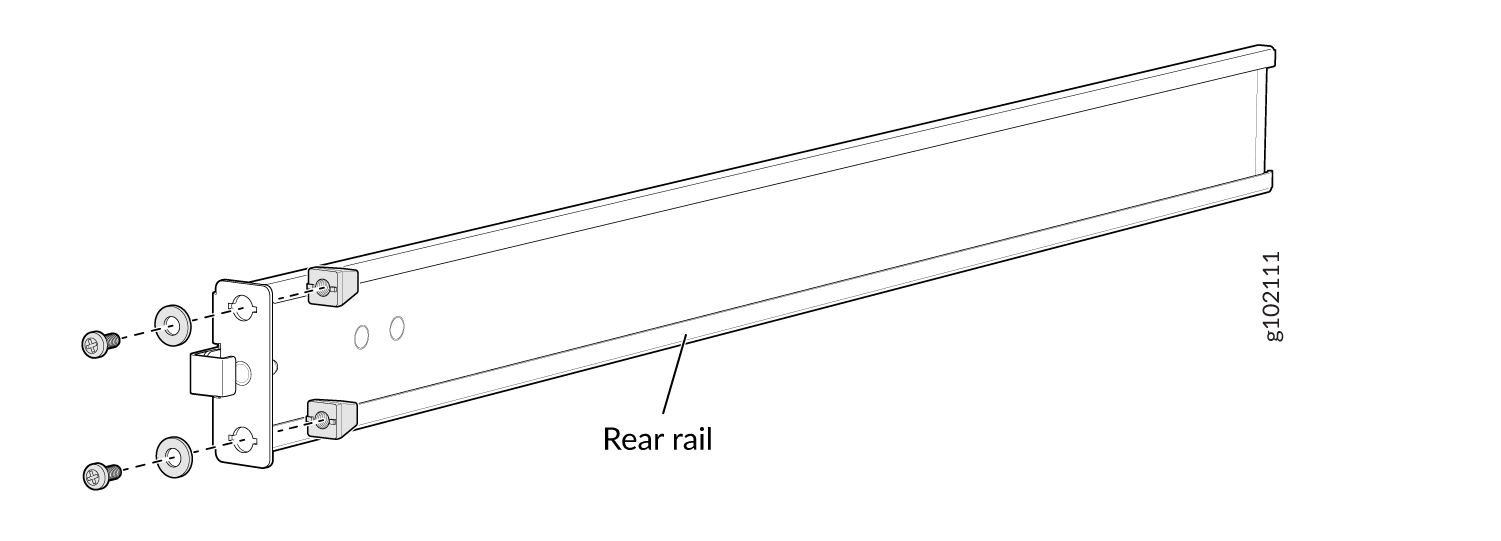 Remove the Guide Blocks from the Rear Mounting Rail