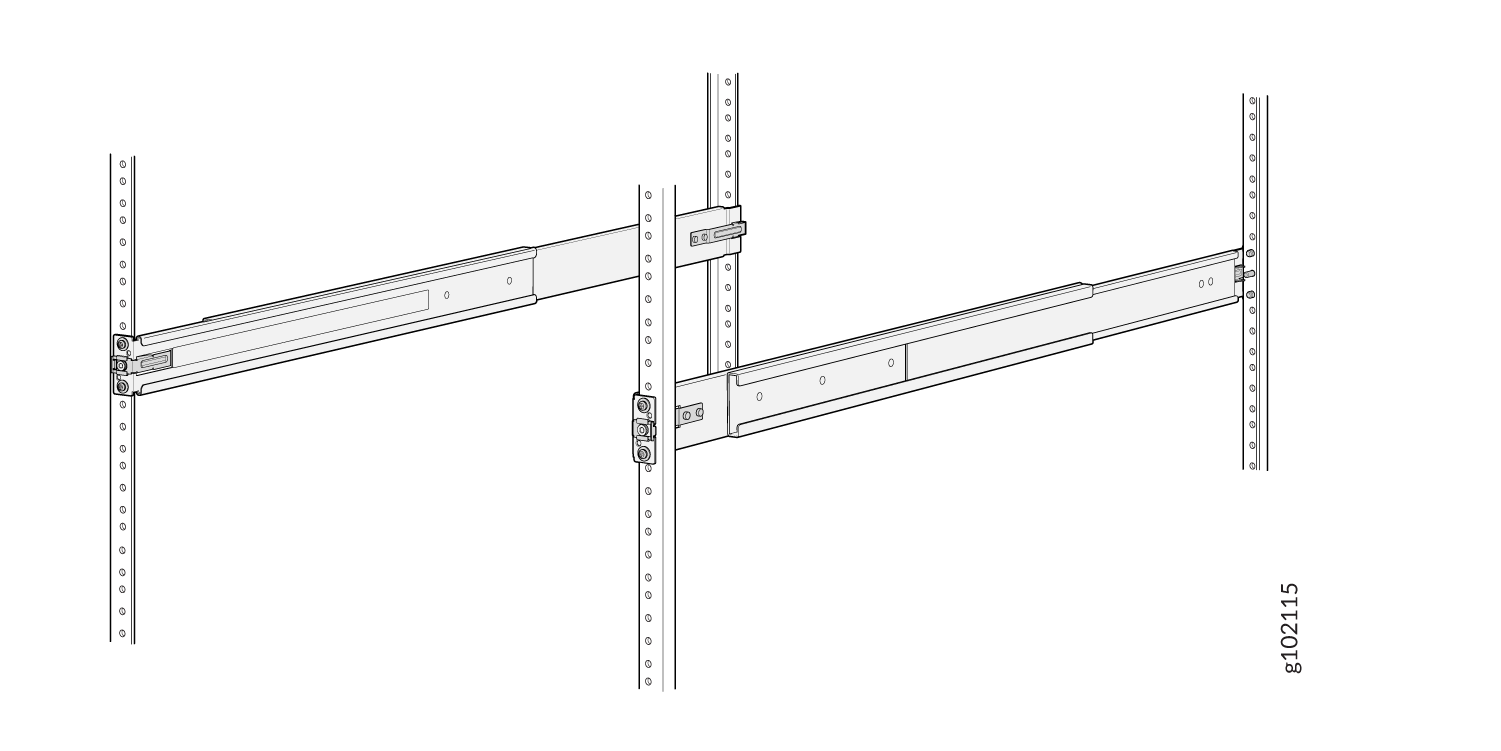 Mounting Rails Installed and Secured